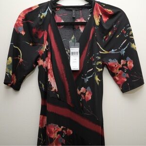 NWT BCBGMaxAzria Black Midi Dress $198